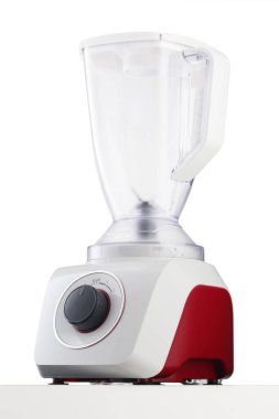 Elektrik karıştırıcı beyaz arkaplanda izole edildi