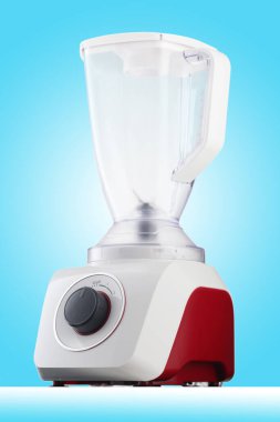Elektrik karıştırıcı mavi gradyan arkaplanda izole edildi
