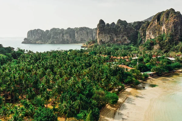 Railey plaj Yarımadası Panorama Thaiwand Duvar, Krabi, Tayland — Stok fotoğraf