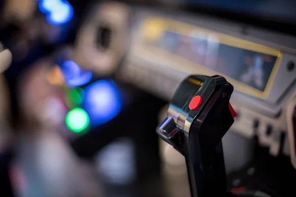 Arcade oyun sevinç sopa yumuşak odak.
