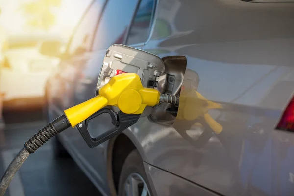 Recarga Llenado Gas Gasoil Combustible Estación —  Fotos de Stock