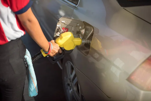 Recarga Enchimento Combustível Gás Petróleo Estação — Fotografia de Stock