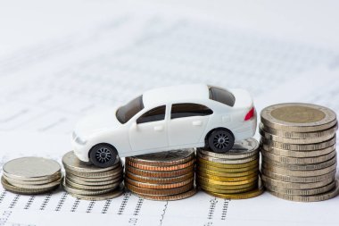oyuncak araba, sikke ve sözleşme görünümünü kapat