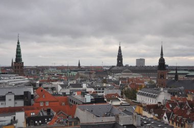 Kopenhag caddesi. Yuvarlak Kule'den Kopenhag manzarası