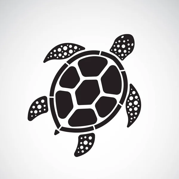 Vector Turtle Design White Background Reptile Animals Easy Editable Layered — Stock Vector