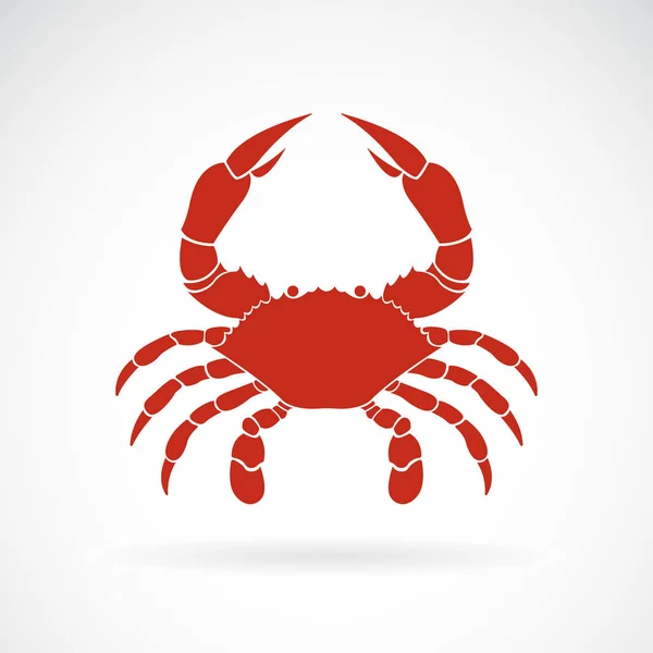 Vektor einer Krabbe auf weißem Hintergrund,. Tiere. Krabbensymbol. — Stockvektor
