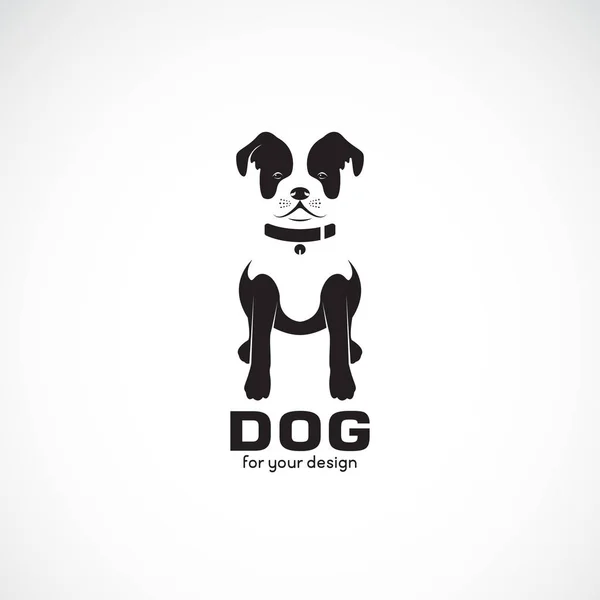 Vecteur de chien assis (bulldog) sur fond blanc. Pet. Animaux — Image vectorielle