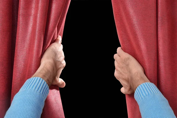 El gösteri için perdeyi açın