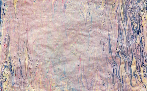Imprint ebru textur på papper rosa — Stockfoto