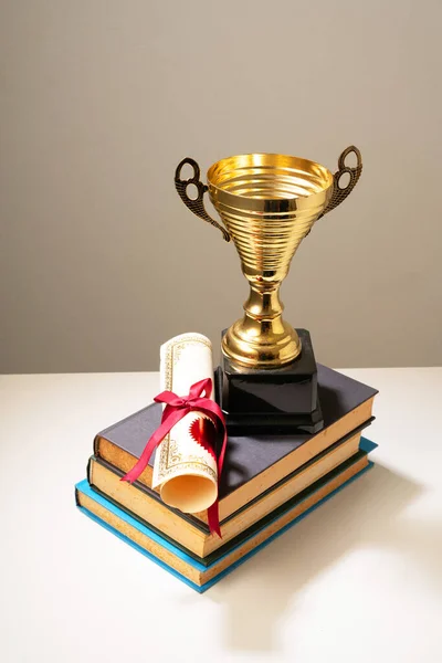 Troféu Com Conceito Educação — Fotografia de Stock