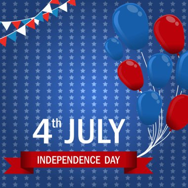 ABD Bağımsızlık günü dört Temmuz. Tatil kutlaması için