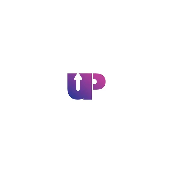 Upp Logo Design Inspiation — Stock vektor