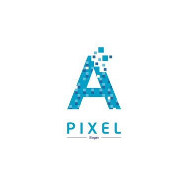 Vektör piksel A Logo