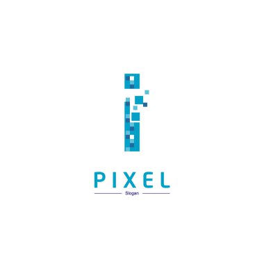 Vektör piksel ben Logo