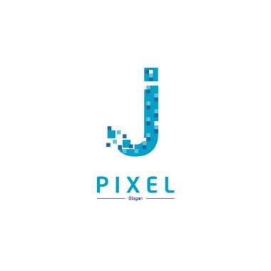 Vektör piksel J Logo