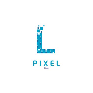 Vektör piksel L Logo