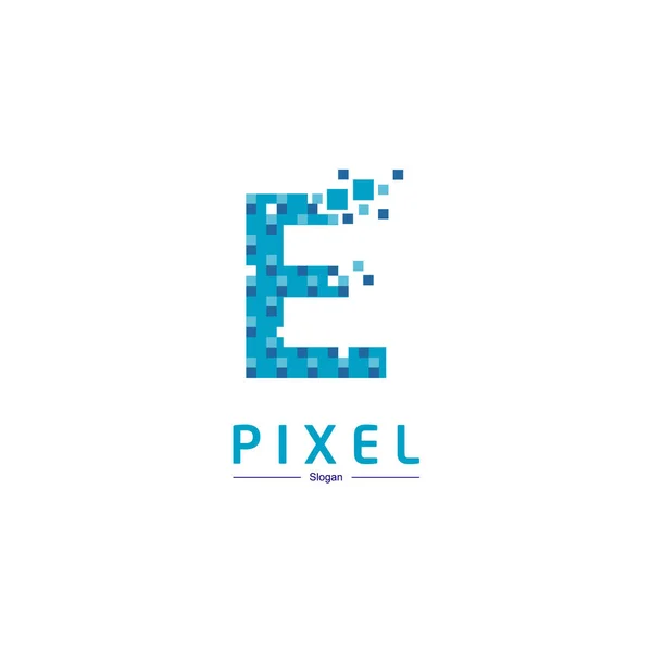 Vector Pixel E Logo