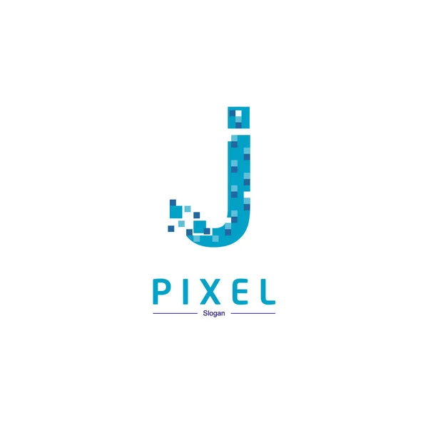 Vector Pixel J Logo
