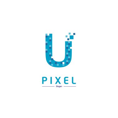 Vektör U piksel Logo