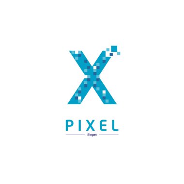 Vektör X piksel Logo