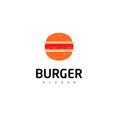 Burger Logo, Fast Food simgesi tasarım