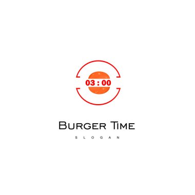 Burger Logo, Fast Food simgesi tasarım