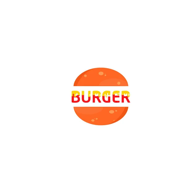 Burger Logo Fast Food Icon Design — Stock Vector