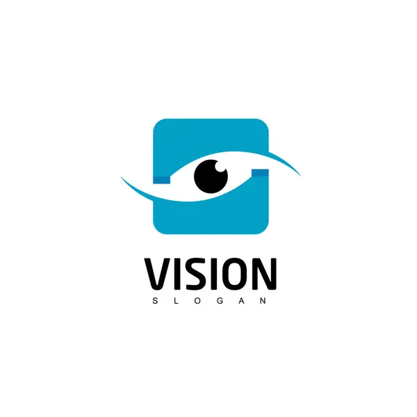 Vision Logo Design Vector — Stock Vector