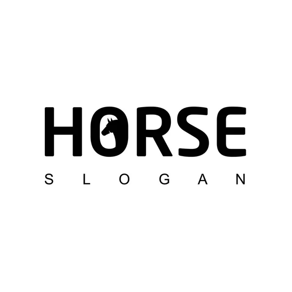 Horse Logo Design Vector — Stock Vector