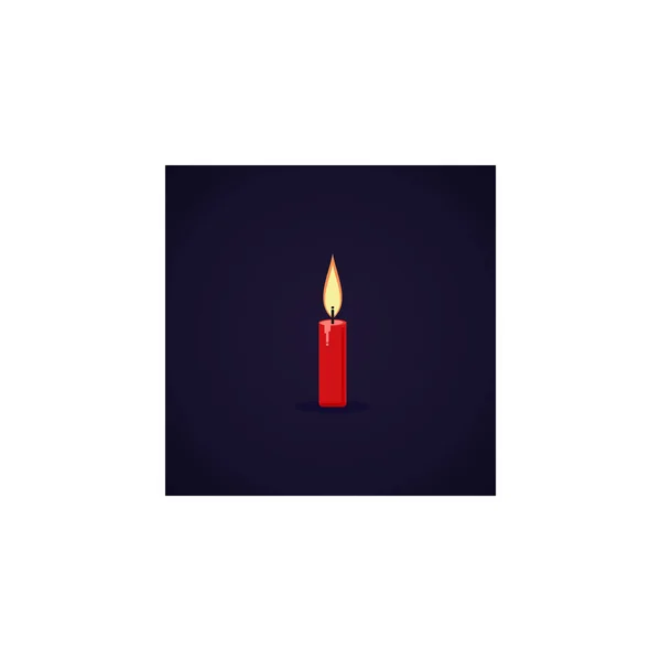 Candle Light Vintage Flame Logo Design Stock Vector (Royalty Free