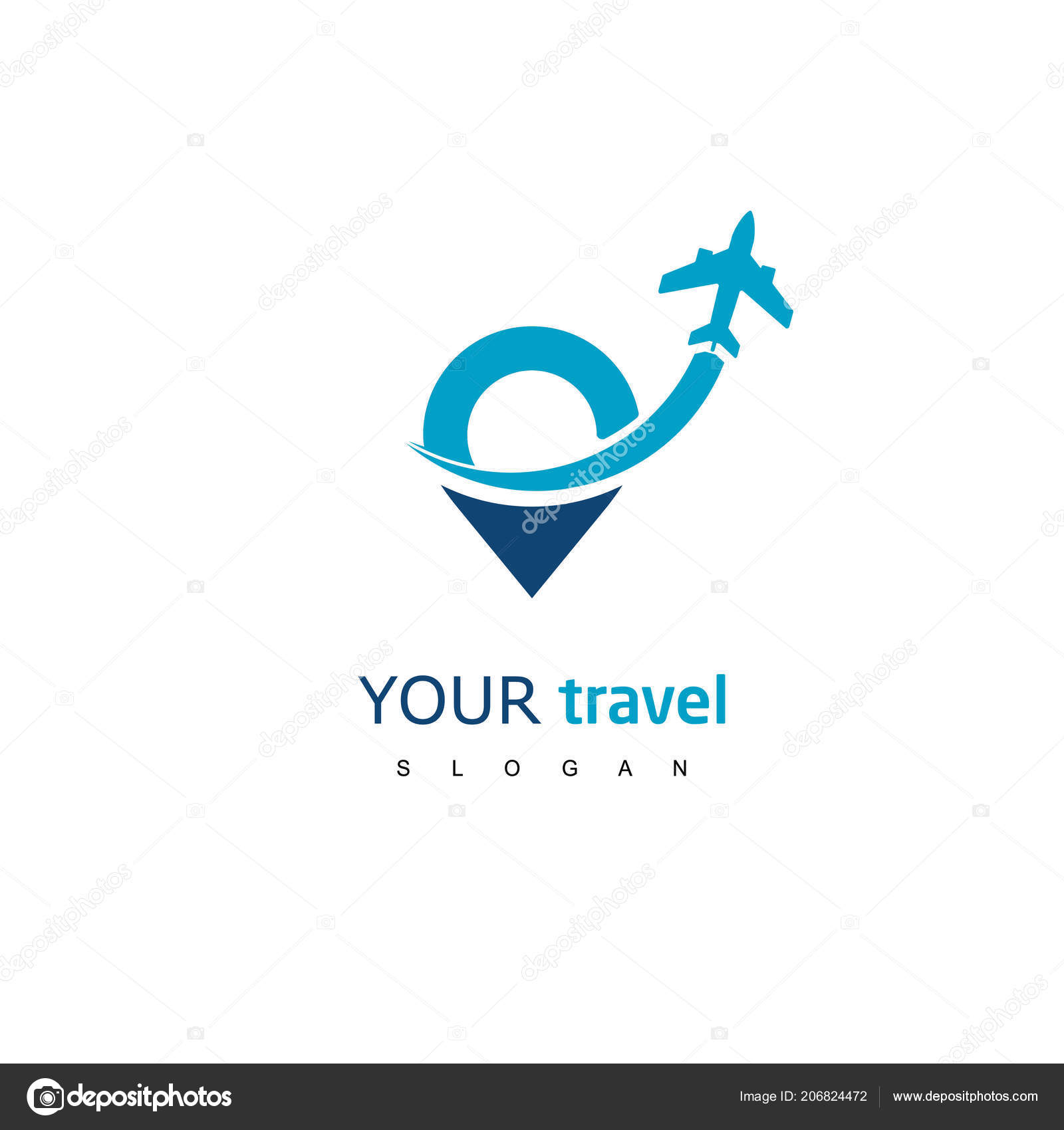 Travel Logo Design Travel Icon Stock Vector by ©Adiyatma 206824472