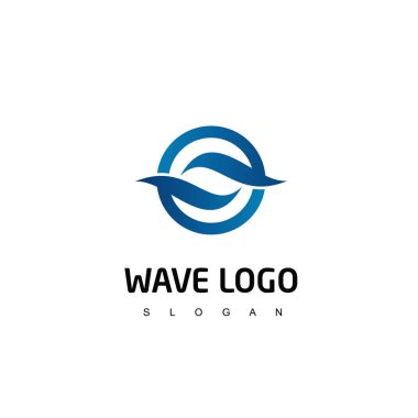 Vektör su Logo tasarım ilham