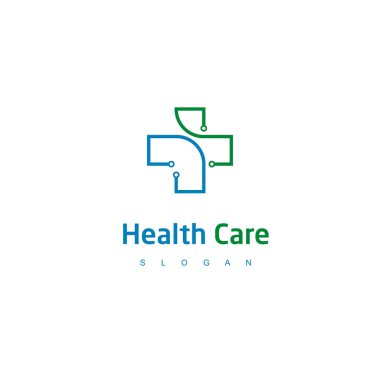 Sağlık Logo tasarlamak vektör