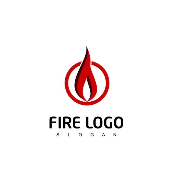 Feuer Logo Design Vektor — Stockvektor