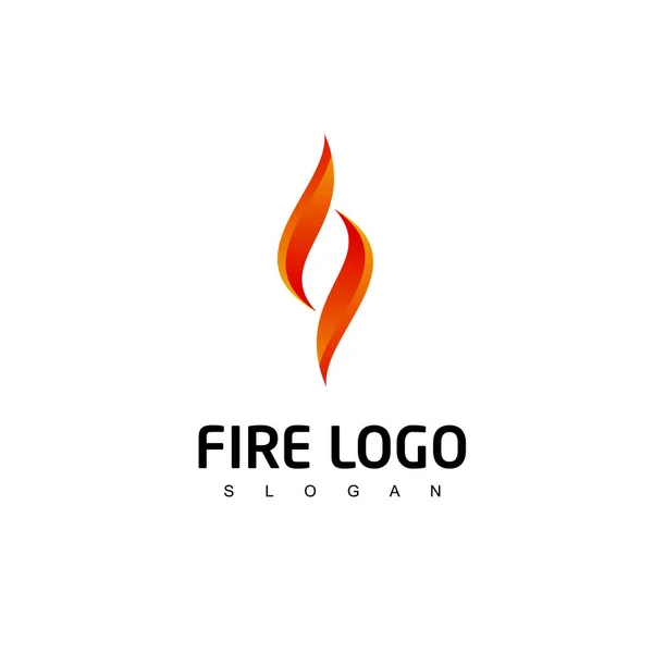 Feuer Logo Design Vektor — Stockvektor