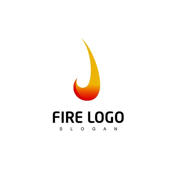 Fire Logo Design Vector — Stock Vector