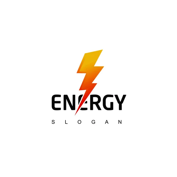 Energetická Logo Symbolem Bolt — Stockový vektor