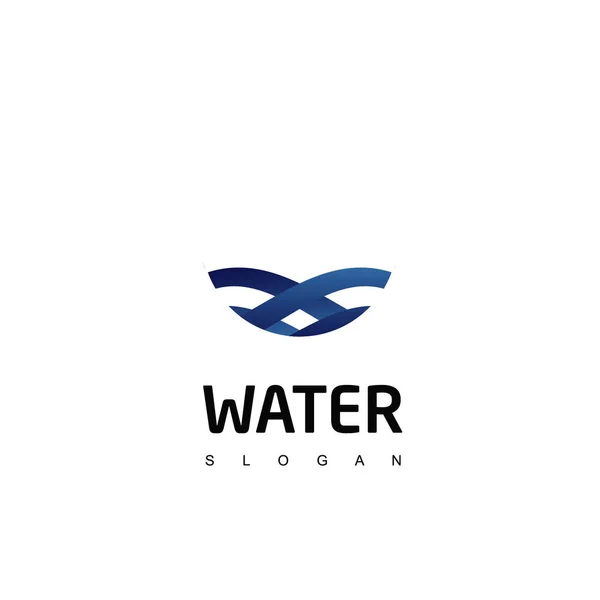 Vektör su Logo tasarımı