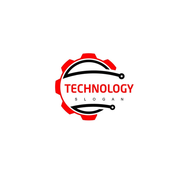 Teknik Logo Design Vektor — Stock vektor