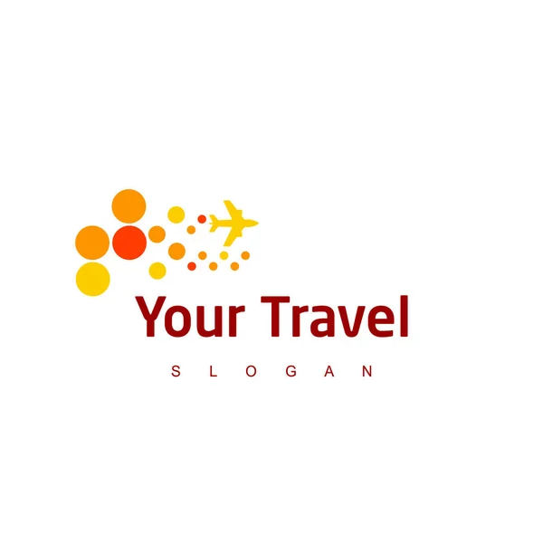 Ταξίδια Σχέδιο Λογότυπο Ταξίδια Εικονίδιο — Διανυσματικό Αρχείο
