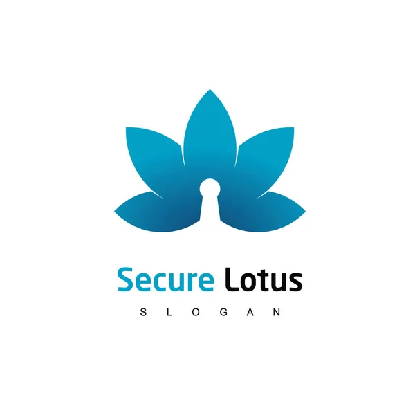 Lotus Logo Beauty Flower Design — Stock Vector