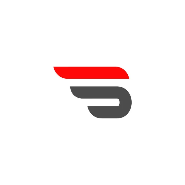 Litera Logo Skrzydła — Wektor stockowy
