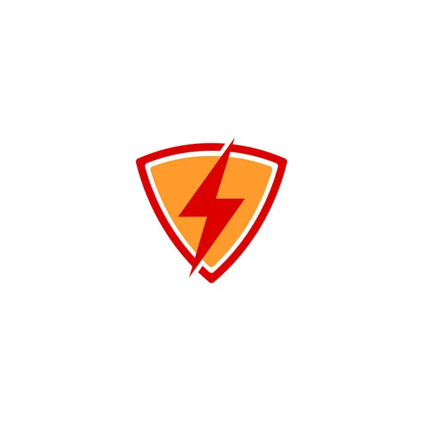 Elektrische Shield Logo Design Inspiratie — Stockvector