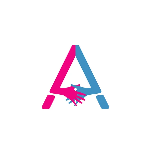 Harfi Sıkışma Logo Tasarımı — Stok Vektör