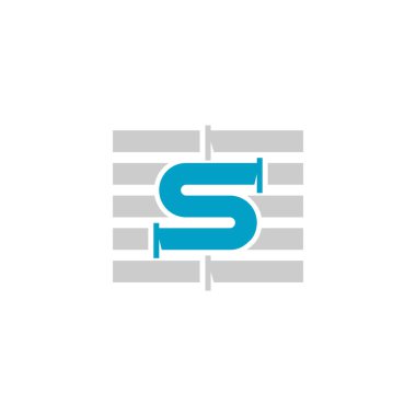 S harfi, Boru Logosu Tasarımı Tesisat Şirketi için