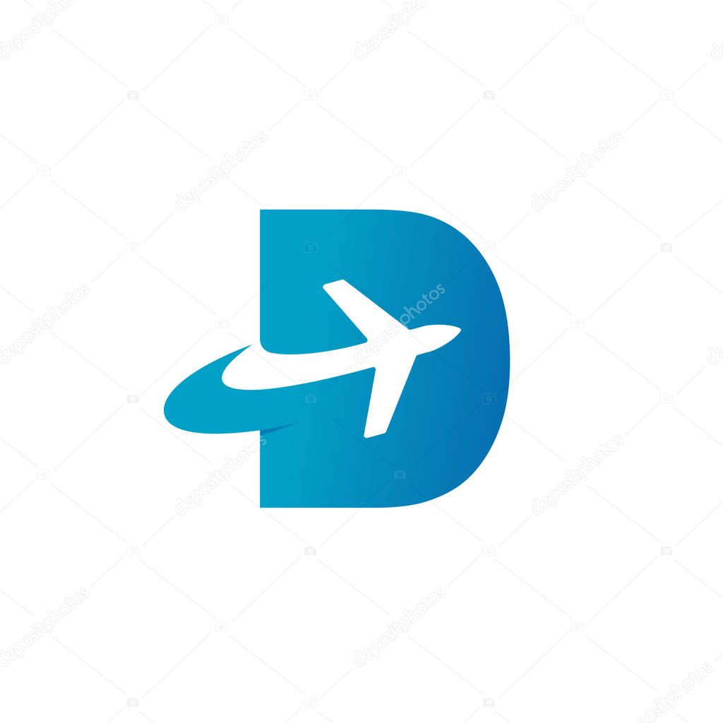 Tour And Travel Logo With Plane Symbol