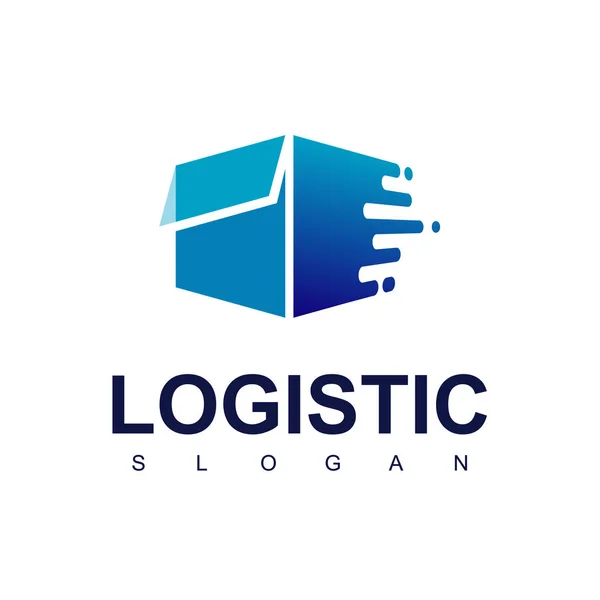 Logistická Expediční Šablona — Stockový vektor