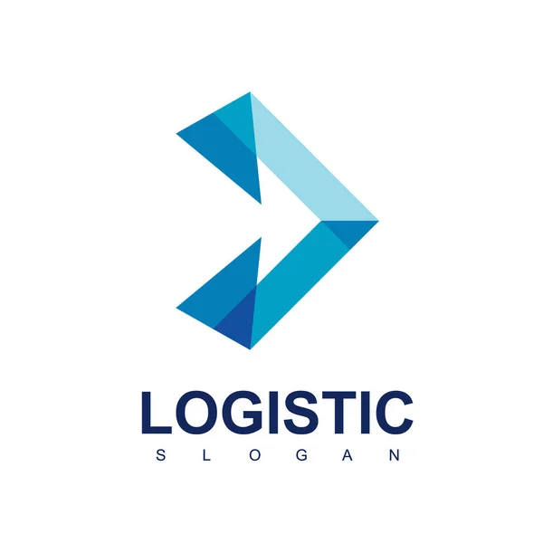 Logistik Och Expedition Logotyp Mall — Stock vektor