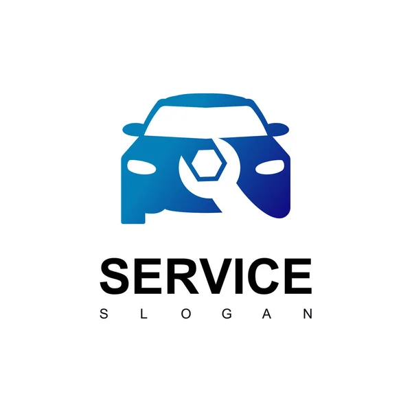 Servizio Auto Riparazione Logo Modello — Vettoriale Stock
