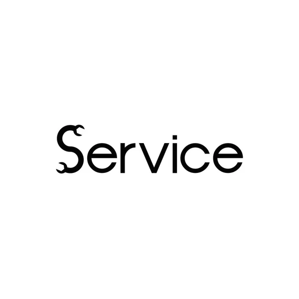 Carta Logotipo Serviço Com Símbolo Chave — Vetor de Stock